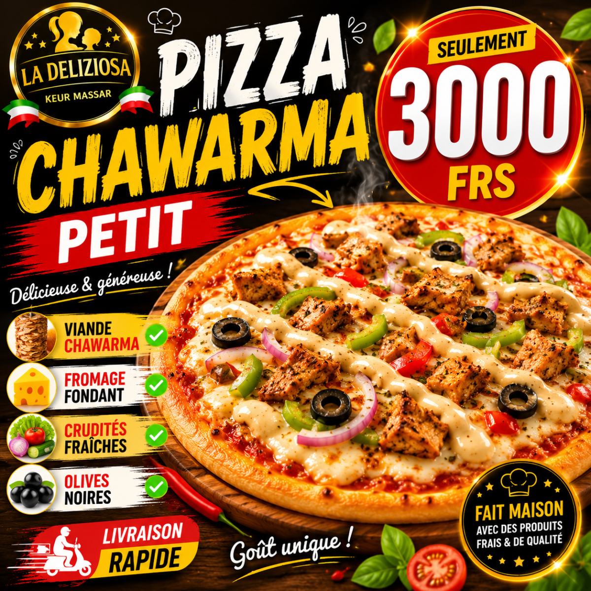 PIZZA CHAWARMA PETIT